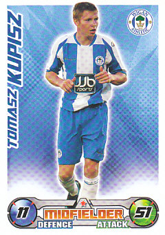 Tomasz Kupisz Wigan Athletic 2008/09 Topps Match Attax #357